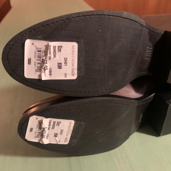 NEW Womens Frye Demi Charcoal Zip Block Heel Booties Size 8.5 B - Picture 6 of 11